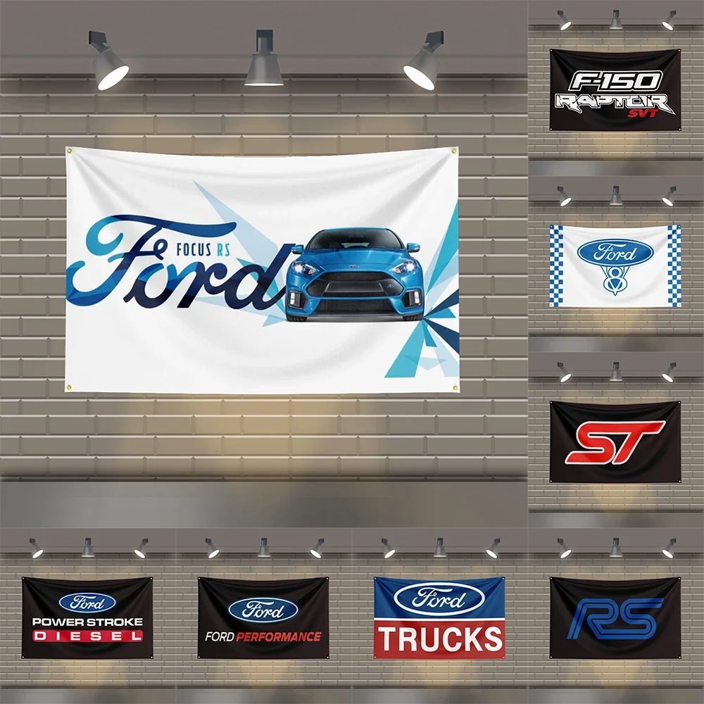 Гоночный флаг F-Fords 3x5 футов полиэстеровые печатные автомобильные флаги для