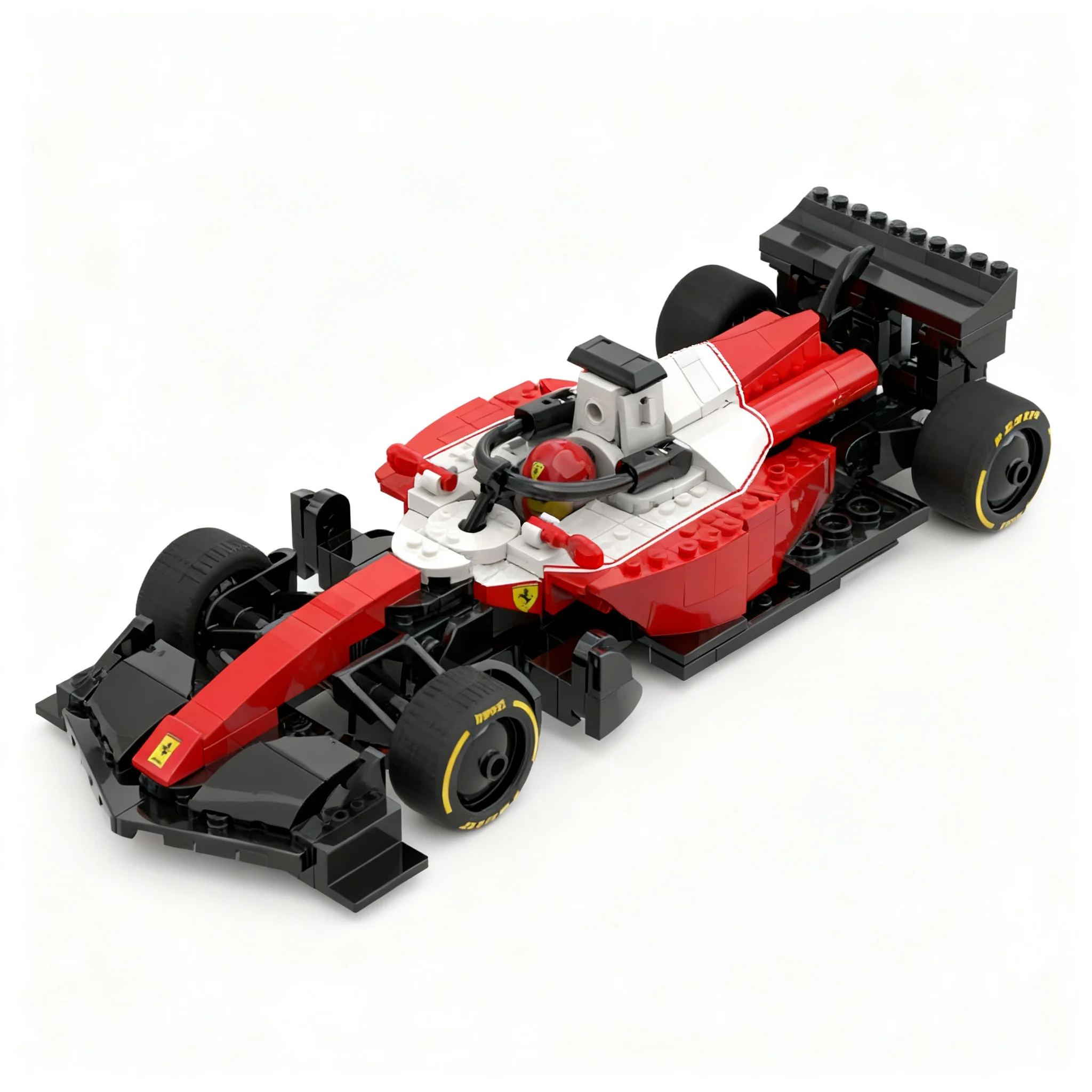 246 деталей MOC City Champions SF-26 F1 Гоночный Автомобиль, Модель из Строительных Блоков, Рождественские Подарки, Сборная Модель, Подарок на День Рождения, Коллекция, Образовательный DIY-набор (art.: 3920dce2caedb) - 3920dce2caedb