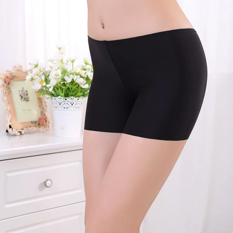

30PCS Women's Three Points Boxer Panties One Piece Seamless Ladies Leggings Anti-lighting Summer Ice Silk Safety Pants