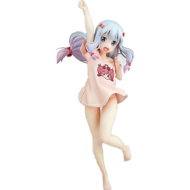 

24cm Anime kawaii Manga Teacher Izumi Sagiri Action Figure Beautiful Girl Standing PVC Collection Model Dolls Toys for Boy Gifts