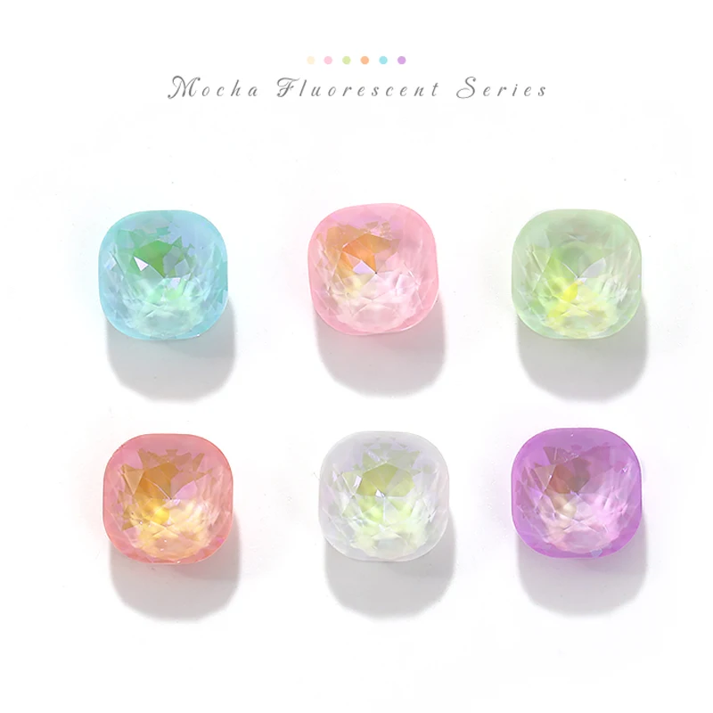 10 мм квадратные стеклянные стразы оптом оптовая продажа блестящие кристаллы