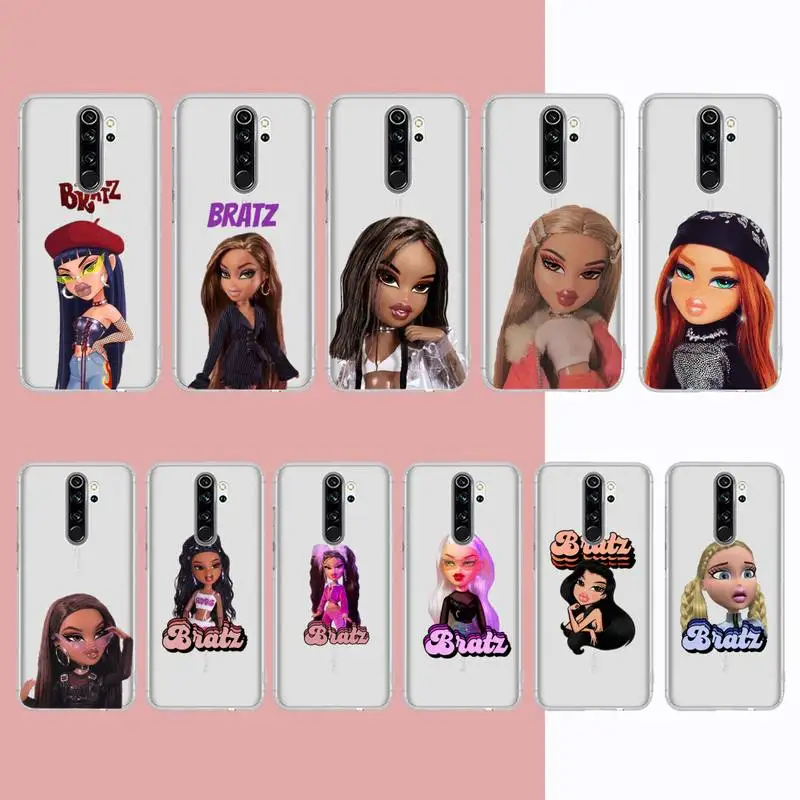 

Yinuoda lovely Doll Bratz Phone Case for Samsung A51 A52 A71 A12 for Redmi 7 9 9A for Huawei Honor8X 10i Clear Case