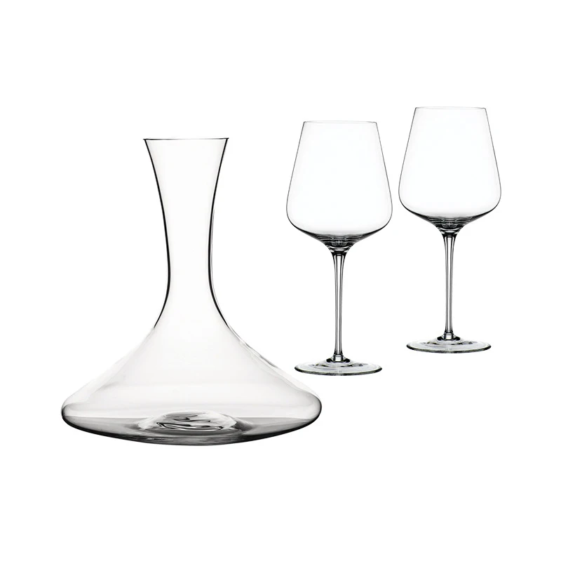 

Classic Posh Clear Crystal Glass Tuscany Wine Glass Decanter Set for Party