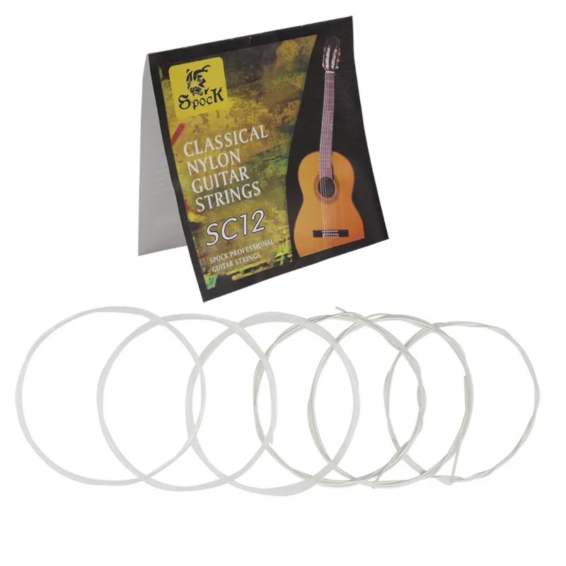 

Classic Guitar Six Strings SC12 Nylon Silver Plating Set Super Light Acoustic Guitar Musical Instrument Guitar Accessories