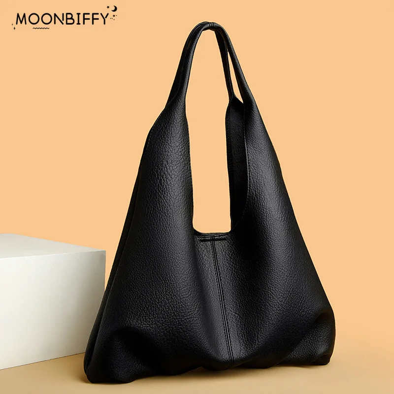 

Fashion Shoulder Bags Women Large Capacity Solid Color Casual Shopping Totes Luxury Designer Ladies Pu Leather Purses Handbags