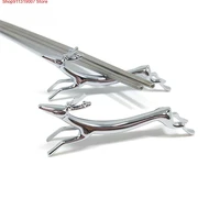 1pcs chopstick rest deer shape zinc alloy exquisite high quality chopsticks knife fork holder kitchen accessories