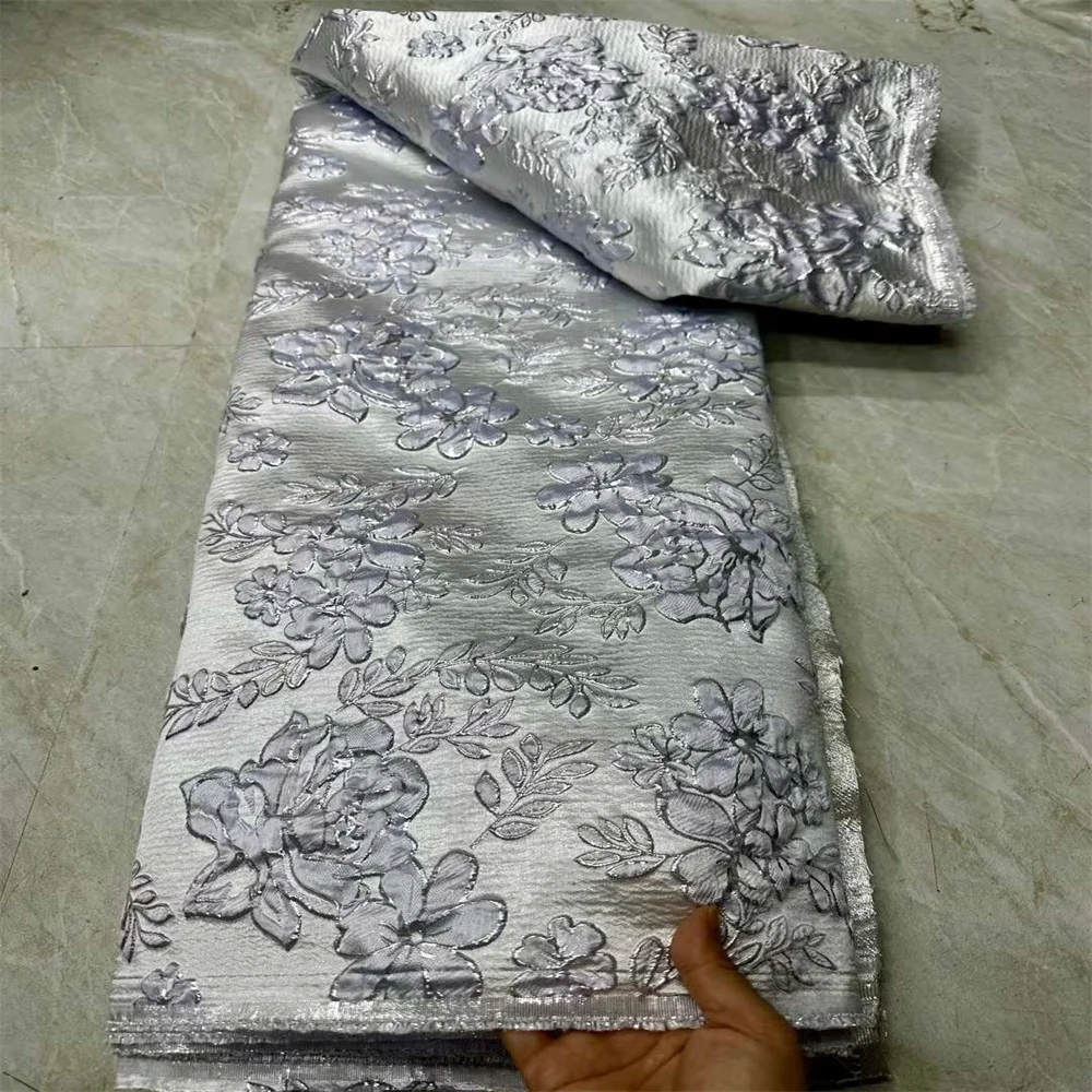2024 новейшая элегантная жаккардовая кружевная ткань с французской парчой