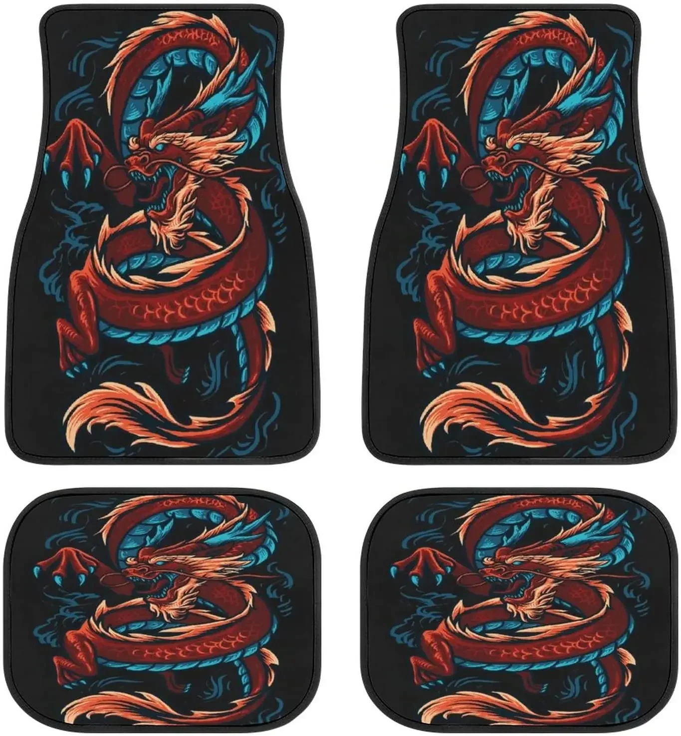 Китайский Дракон Живопись Красочное Искусство Автомобильные Коврики