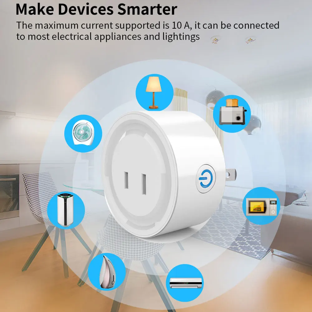 

Умная розетка Tuya Wi-Fi, работает с Alexa Google Home, японская стандартная смарт-розетка, дистанционное управление через приложение, реле, настройка состояния