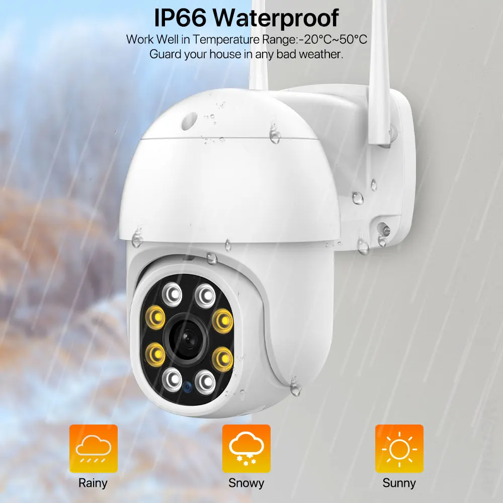 IP-Камера уличная 4K 8 Мп HD Wi-Fi PTZ 5 МП H.265 1080P |