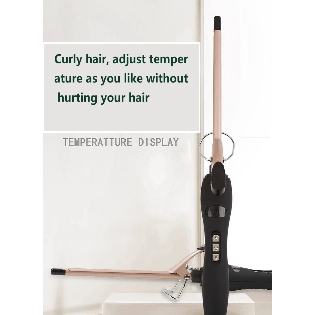 

Ladies Electric Curling Iron Hairs Rolling Tool Hairdressing Curler Home Barber Shop EU Plug Hair Waver Roller 9mm
