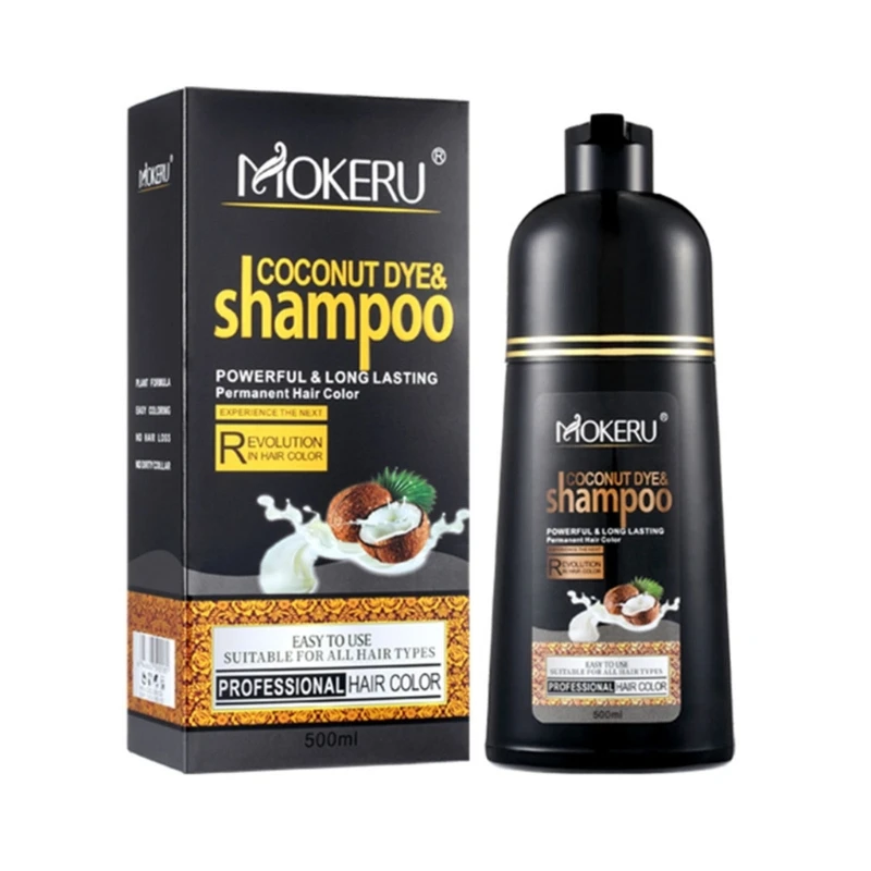 Shampoo For Gray Hair Hair Dye Shampoo Colors Hair In Minutes Long Lasting 500ml Chestnut Brown