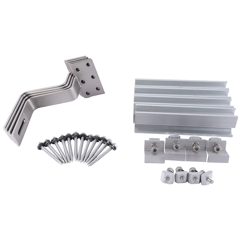 

Photovoltaic Solar Tiled Roof Set Solar Aluminum Bracket Tiled Roof Mounting Rail Set Solar Module