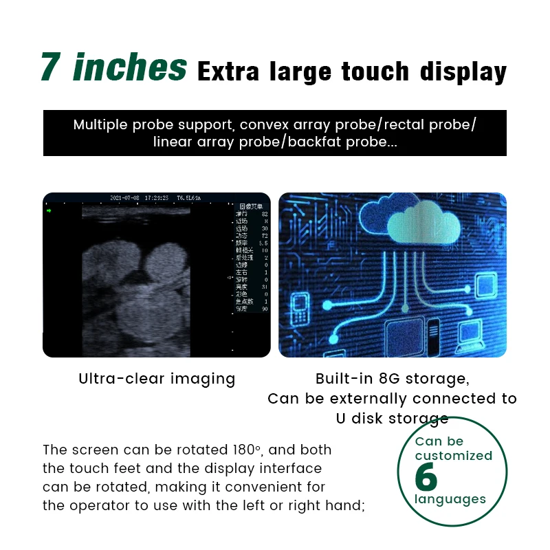 Ультразвуковой сканер для животных USG портативный сонар крупного рогатого скота