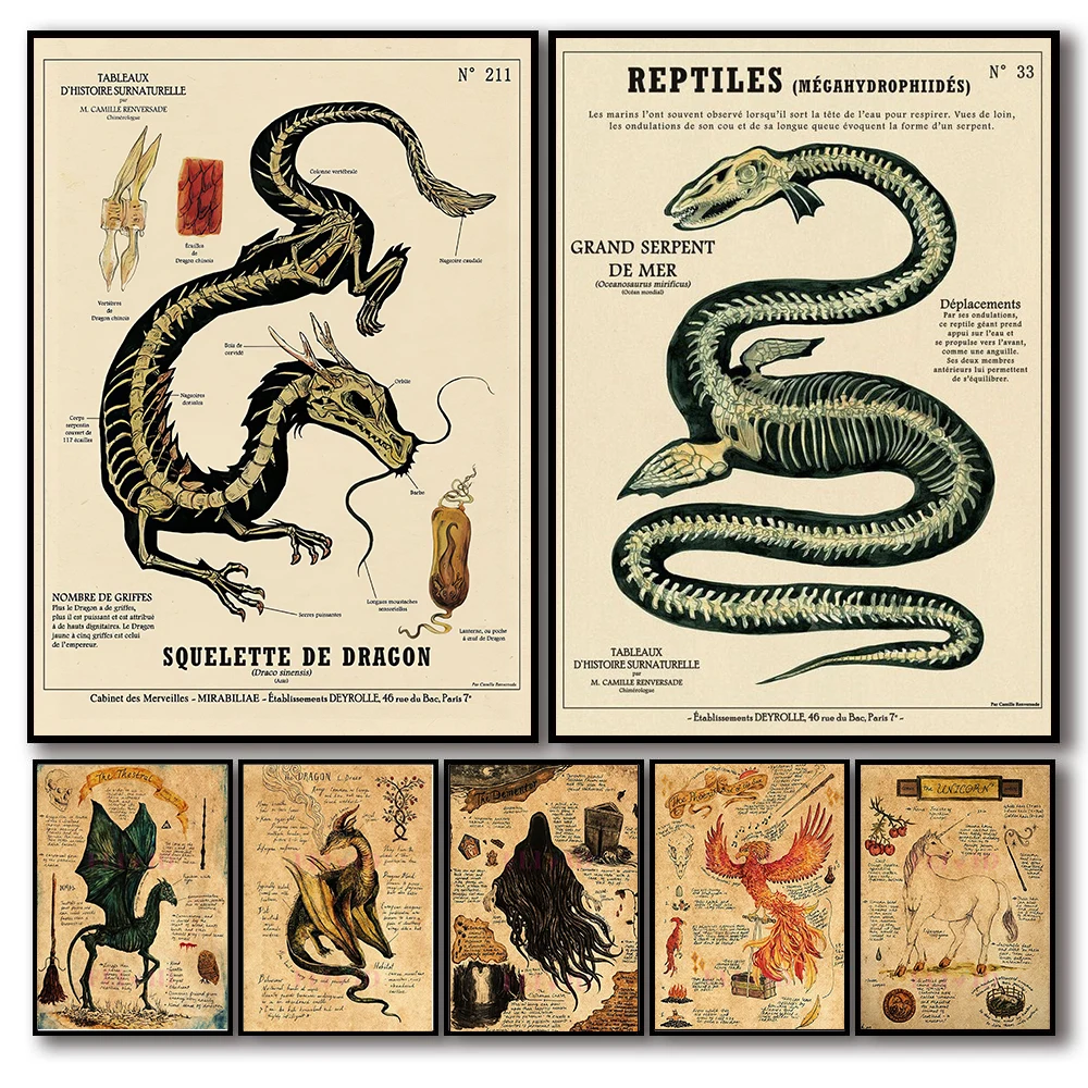 

Винтажная Декоративная Настенная картина в стиле 80-х годов в виде дракона