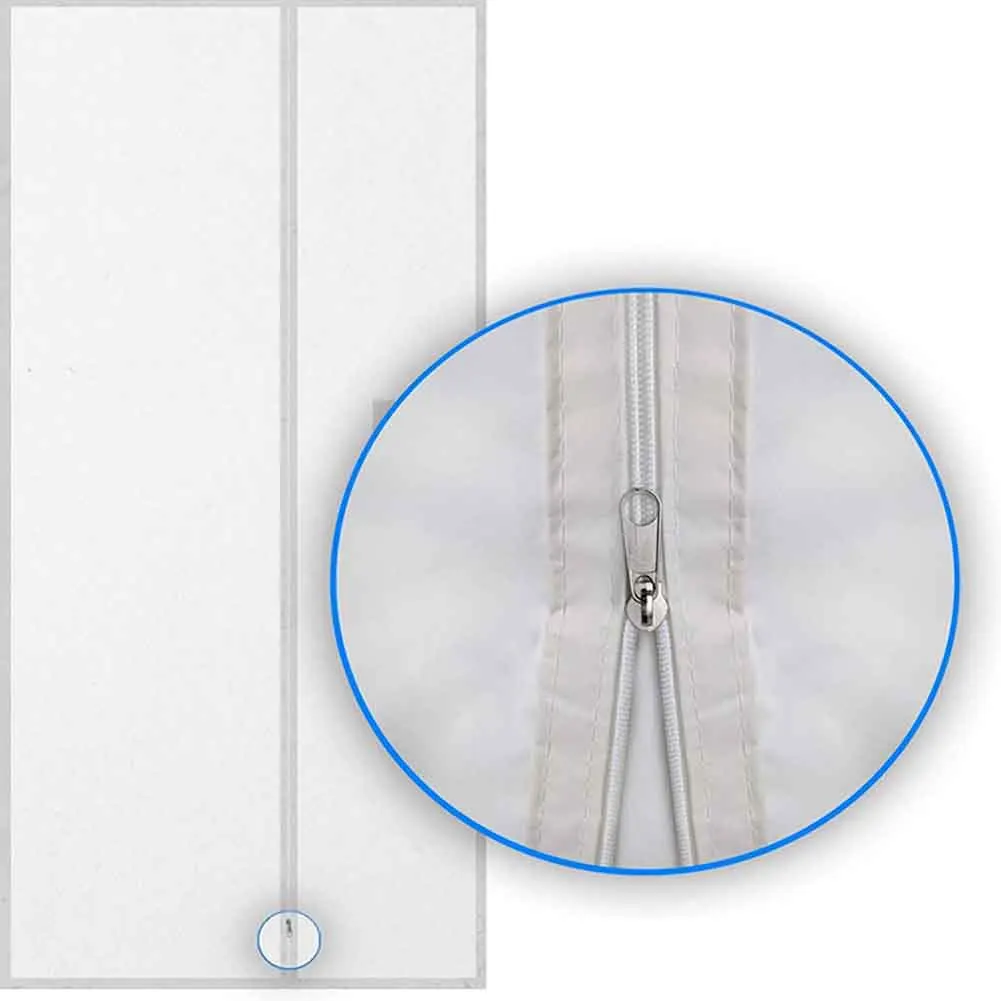 

Window Sealing Soft Cloth Durable Oxford Fabric Sliding Door Home Portable Baffle Screen Plate Zipper Frame Air Conditioner