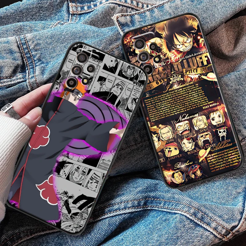 

NARUTO Comic For Samsung M11 M12 Phone Case Black Liquid Silicon Carcasa Coque Silicone Cover