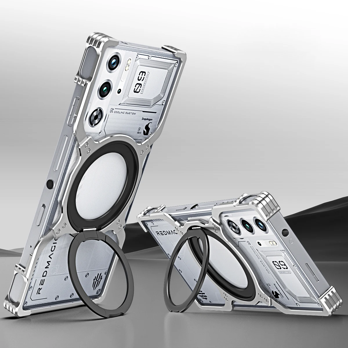 Магнитный металлический чехол без оправы для ZTE Nubia Red Magic 9 Pro plus 8 8S бампер из