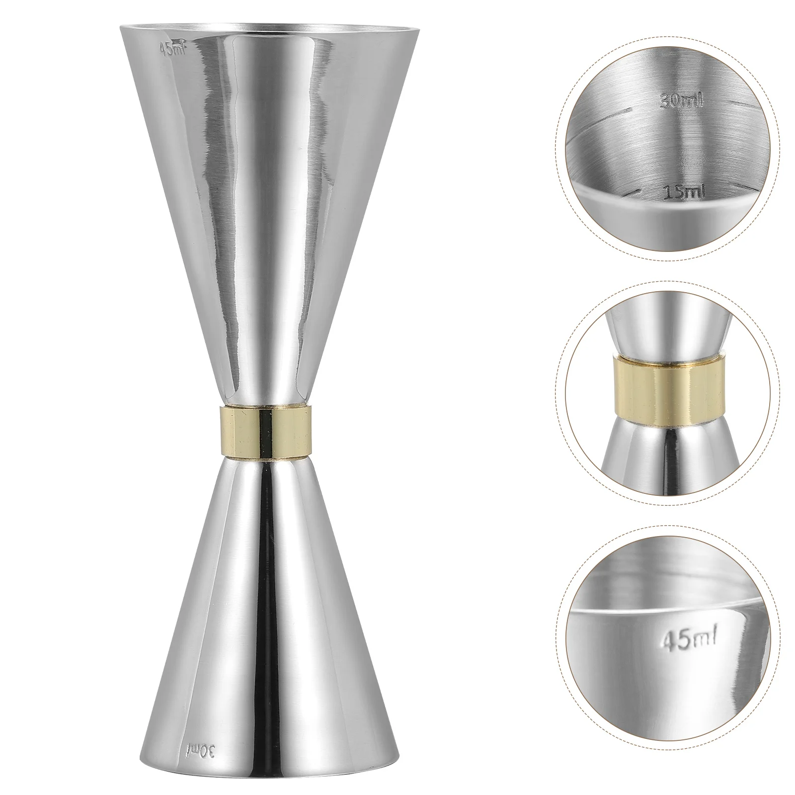 

Jigger Measuring Cocktail Bar Cup Double Drink Measure Bartending Bartender Martini Sided Toolsshot Jiggers Glass Japanese Tool