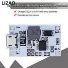 Модуль зарядки литиевой батареи 2S 7,4 В 8,4 в, USB-усилитель, зарядная плата 5 в 2 А до 8,4 в, зарядка двух батарей