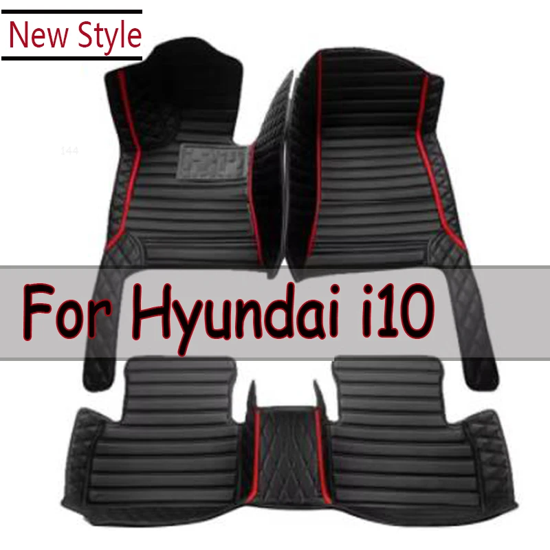Автомобильные коврики для Hyundai i10 BA Gran Metro Taxi Xcent IA 2014 ~ 2019 Кожаные Прочные
