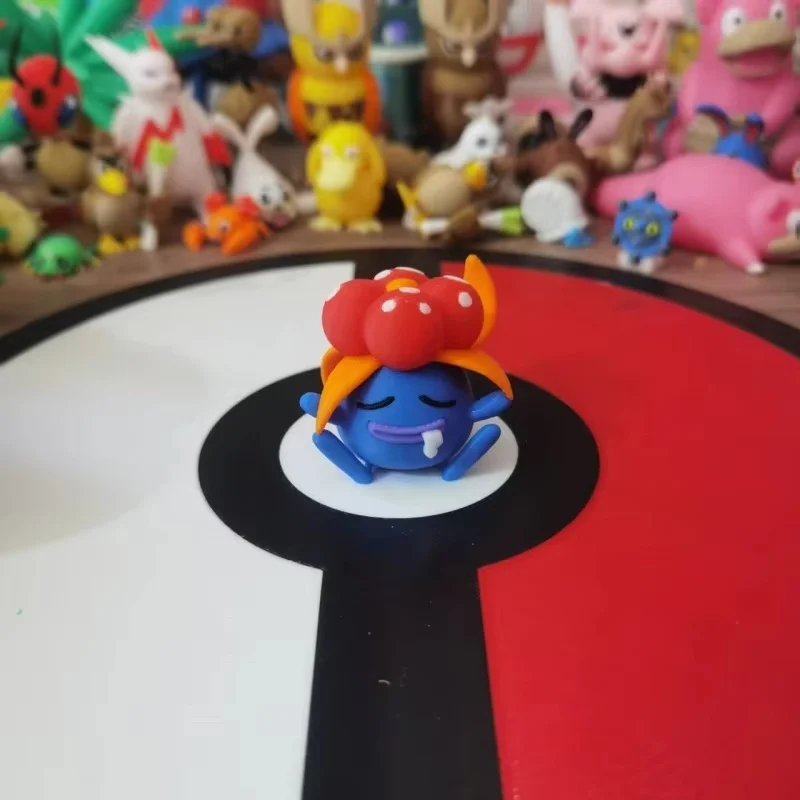 Фото Oddish Gloom Vileplume аниме фигурки пропорциональный мир 1:20 Diy 3D печать персонаж мультфильма Kawaii настольная модель игрушки подарки для мальчиков №4