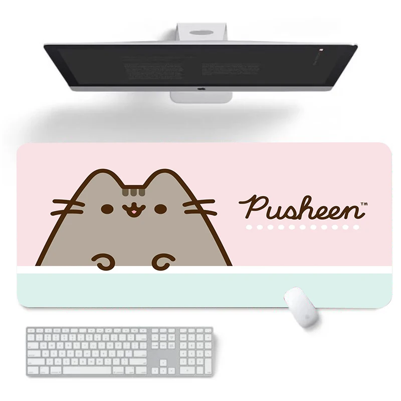 

Pusheen Mause Pad Mouse Large Desk Mat Computer and Office Xxl Mousepad Gamer 900x400 Keyboard Gaming Mats Playmat Deskmat Pads