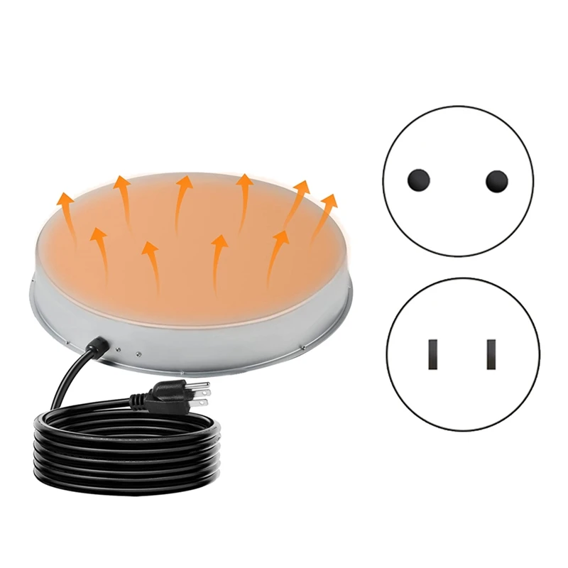 

Poultry Waterer Heated Base Drinker Heated Base With Thermostat Chicken Water Heater Deicer Heated Base US Plug