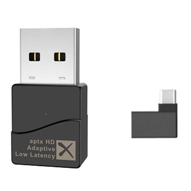 

Bluetooth адаптер без драйвера USB Bluetooth 5,2 передатчик + адаптер Type C чип QCC3040