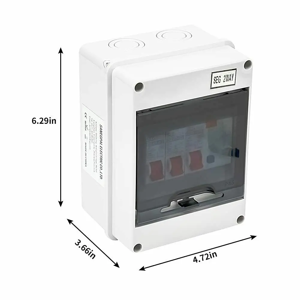 

Unit Consumer Garage Shed IP65 Isolation Switch PVC/Plastic Rapid-Tripping 230/400V 9x12x16cm Accessory Fuse Box
