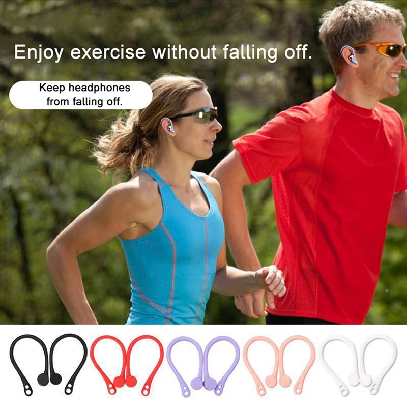 

1 Pair Sports Silicone Ear Hooks for AirPods pro Accessories Anti-fall Bluetooth Earphone for airpod 2 3