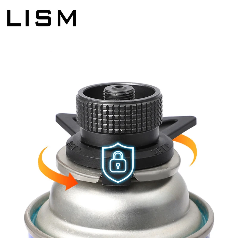 

Butane Gas Adapter Outdoor Camping Gas Stove Burner Converter Switch Tool Aluminum Gas Tank Propane Refill Adapter with Stand