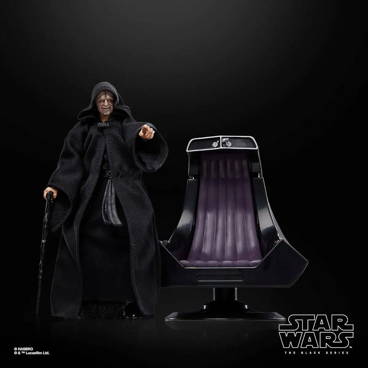 Фото Фигурка Emperor Palpatine & Throne Deluxe из серии Star Wars The Black Series, 6 дюймов, коллекционная игрушка, декор для комнаты, подарок на день рождения №2