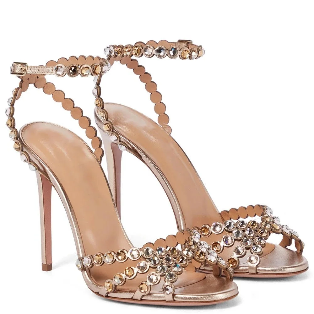 Новое поступление 2024 босоножки ручной работы на высоком каблуке летняя Осенняя