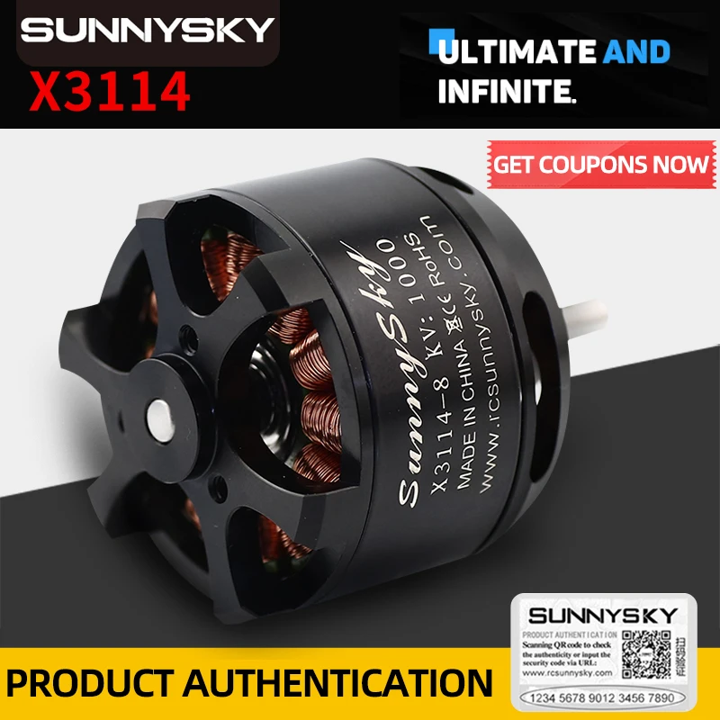 SunnySky X3114 1000KV Brushless Motor for FPV Multicopter Quadcopter |
