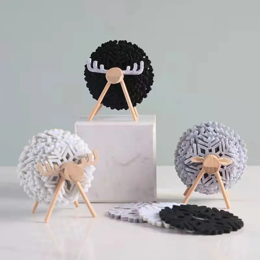 

New Sheep Shape Anti Slip Cup Pads Coasters Insulated Round Felt Cup Mats Non Slip Felt Coaster Stereoscopic Coaster Ornament