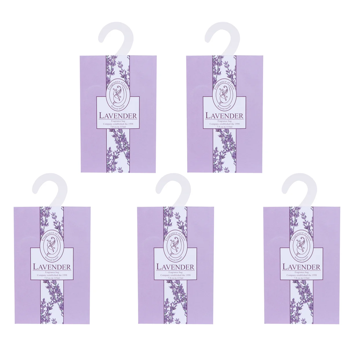 

5 lavender Scented Sachets Bag Air Freshener for Drawers Closets and Fresh Fragrance