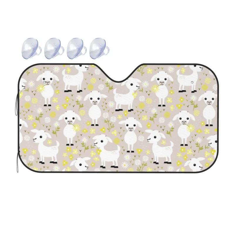 

Солнцезащитный чехол для лобового стекла автомобиля с изображением коз