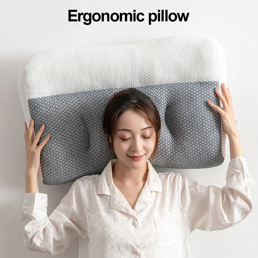 

Polyester Sleeping Pillow Pain Relief Cervical Pillow Reduce Pressure Points Comfortable Head Support for All Sleeping Positions
