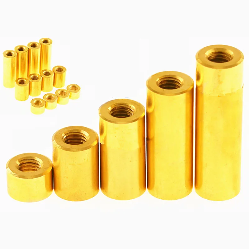 

1Pcs M1.8 L=1.5-30mm Round Brass Standoff Spacer Stud Extend Long Nut Spacing Screw Thumb Nut Female Thread Hollow Pillar Column