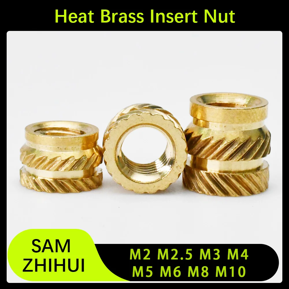 

Латунные нагревательные гайки M2-M10