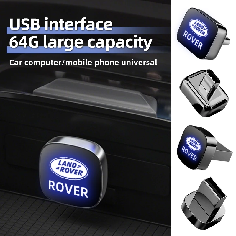 Фото Автомобильные аксессуары: Металлическая USB-флешка Type-C для хранения музыки для Land Rover Freelander 2 L2 LF, Discovery 3 4 L319 L462 №4