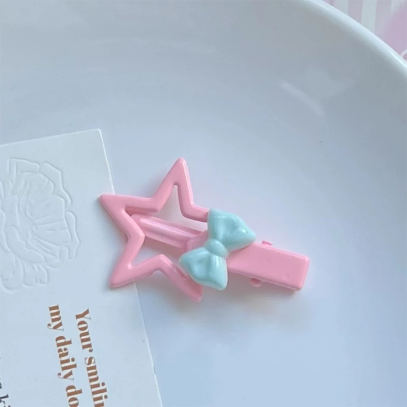 

Pentacle Cream Hairpin Sweet Girl Metal Hair Pins Summer Headwear