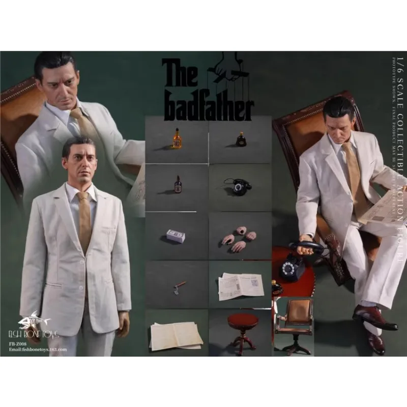 Оригинальная Подлинная рыба BONETOYS 1/6 Реальная Модель майка Майкла корлеона COSBABY