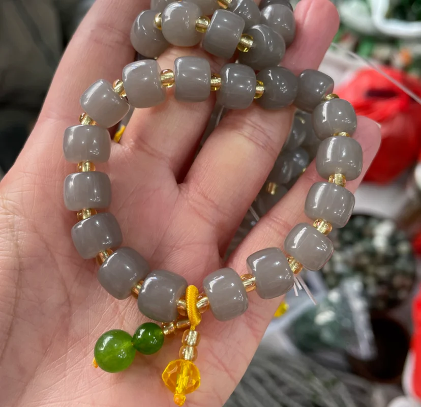 

Genuine Natural Jade Bracelet Fashion Charms Jewellery Women Healing Bangle Real Chinese Jades Beads Elastic Beaded Bracelets