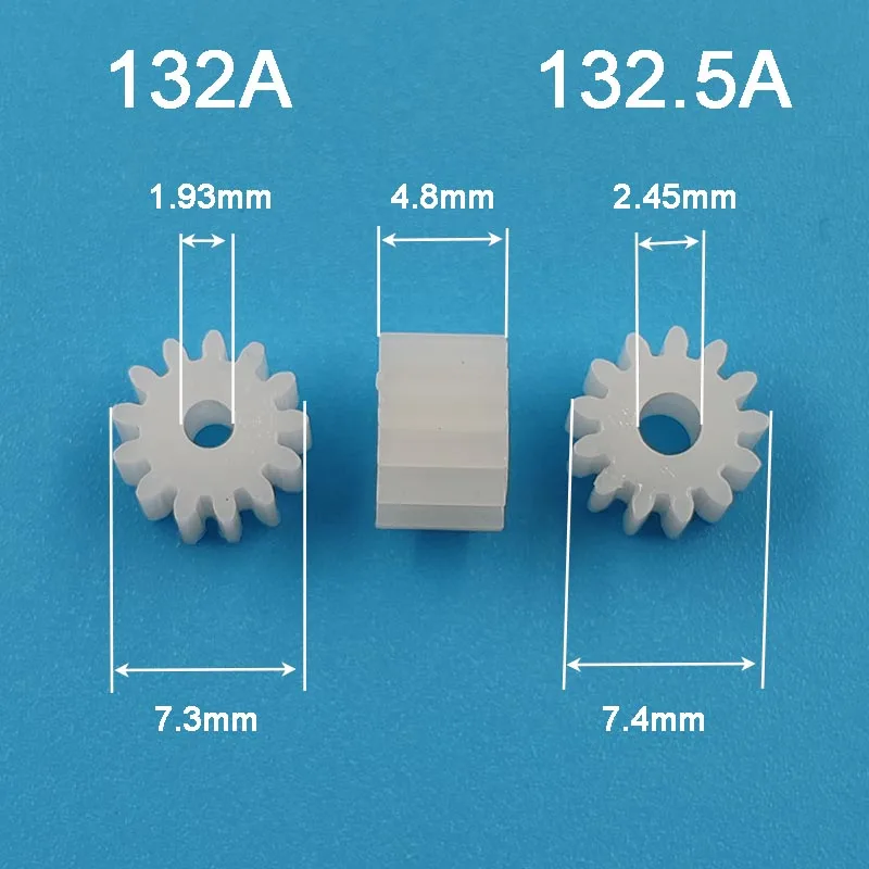 

Пластиковые шестерни POM 132A/132.5A 13 зубов 2 мм 10 шт