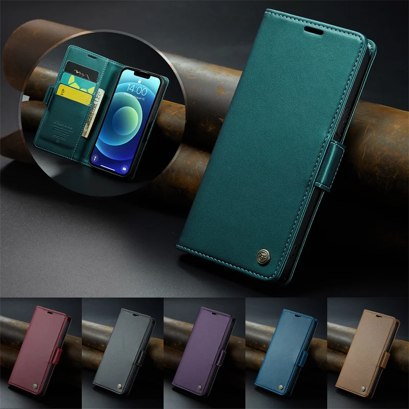 

CaseMe Case for Galaxy S23 Ultra A54 Wallet Card Holder Slim Leather Cover for Samsung S22 S21 S20 FE A51 Phone Case 2023 New