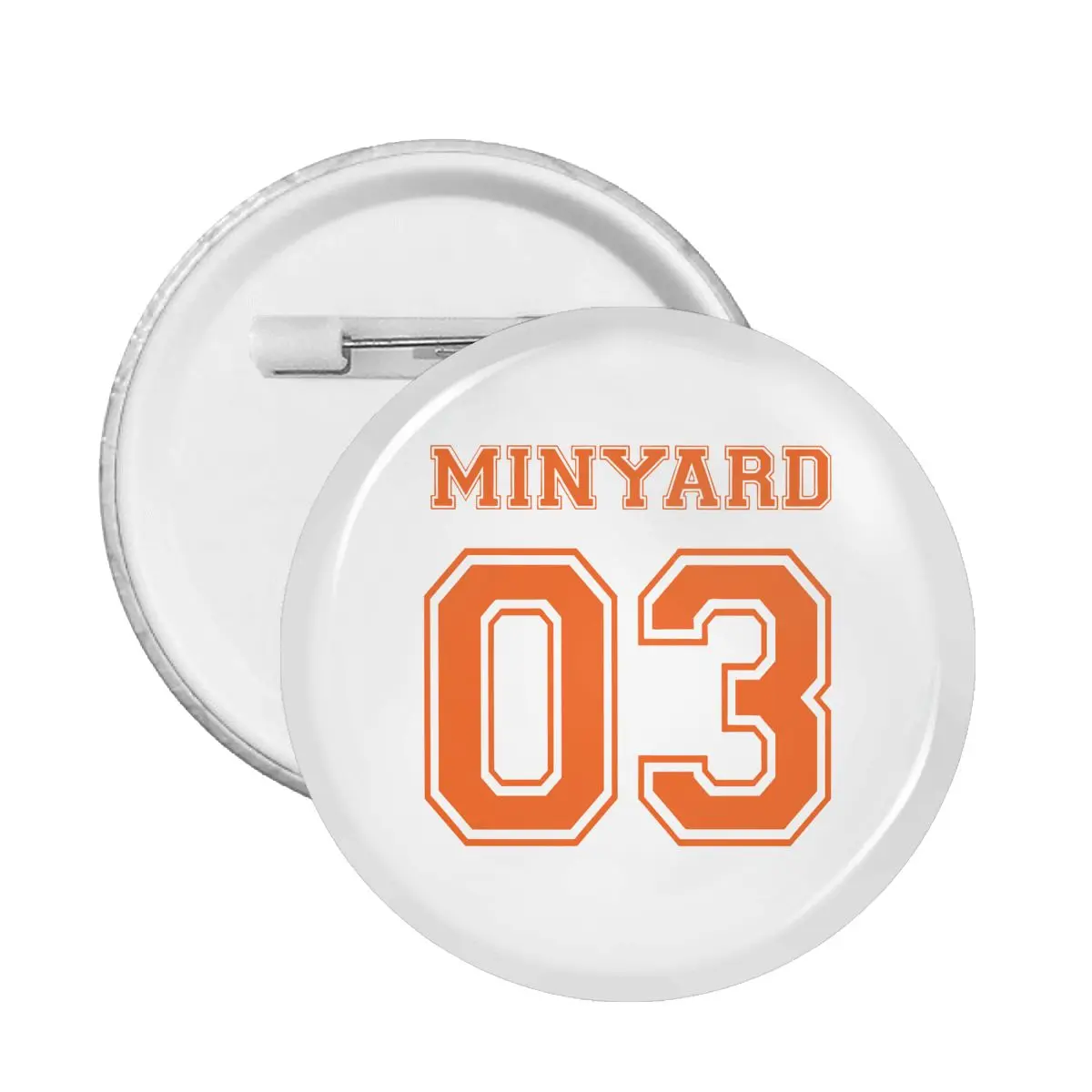 

The Foxhole Court Minyard 03 Orange Badge Cosplay Cute All For the Game Collar Soft Button Pin Funny Pins for Clothing Brooches