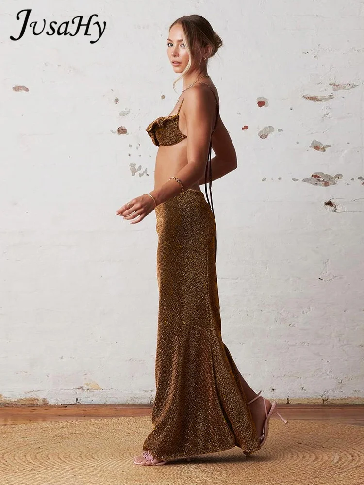 Костюм с юбкой Jusahy для подростков пикантный уличный костюм до щиколотки девушек