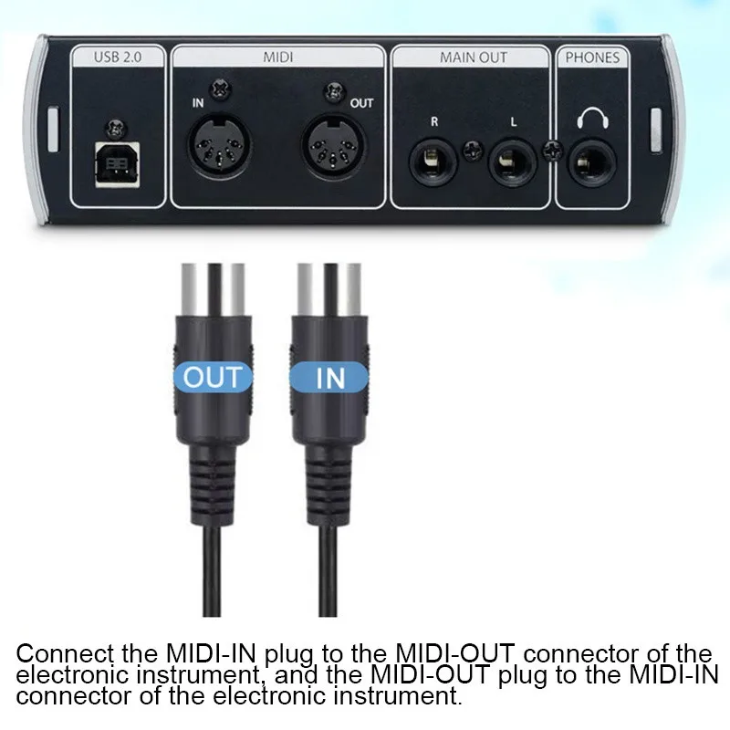DOREMiDi MIDI/USB-кабель USB MIDI-конвертер со светосветильник индикатором чип для